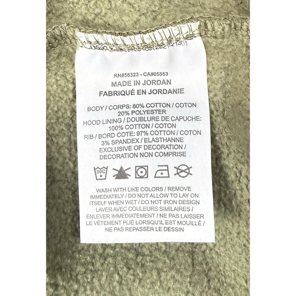 Air Jordan Flight MVP Soft Fleece Green Hoodie Motion Jumpman FV7227-222 Medium